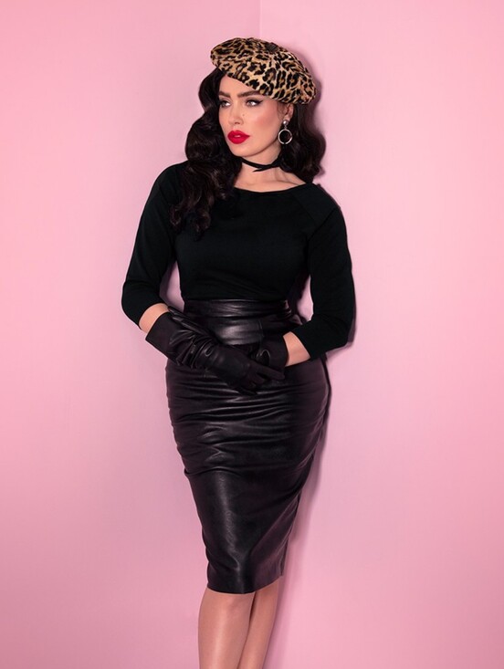 Vixen by Micheline Pitt Tops - VIXEN by Micheline Pitt Wild Ways top in Black sz S
